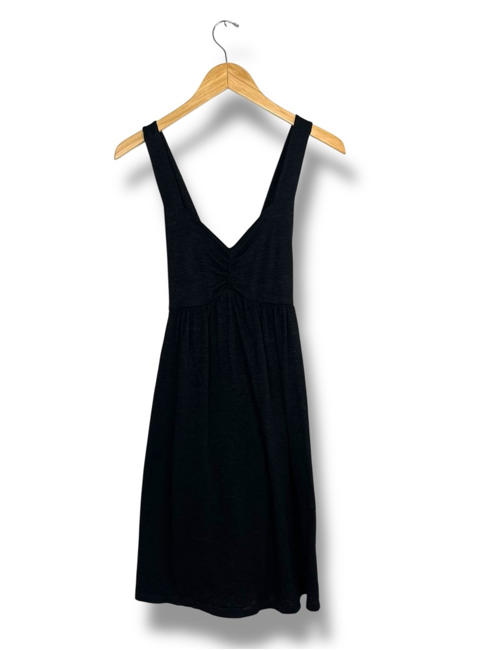 Universal Thread Cross Back Black Dress Medium Empire Waist Babydoll A Line - Picture 2 of 8